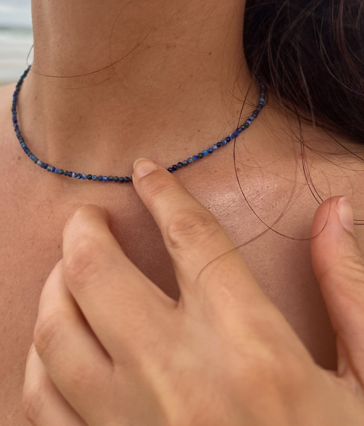 "Azure" Lapis Lazuli Necklace 2mm